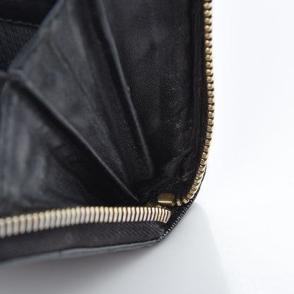 Saint Laurent Patent Y Mail Zip Around Wallet Black 11 of 13