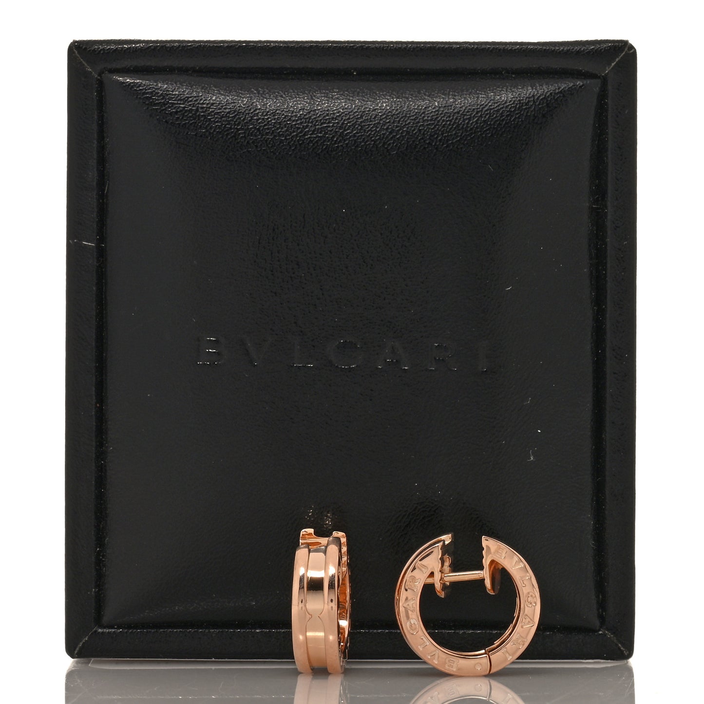 18K Rose Gold Small B.Zero1 Hoop Earrings