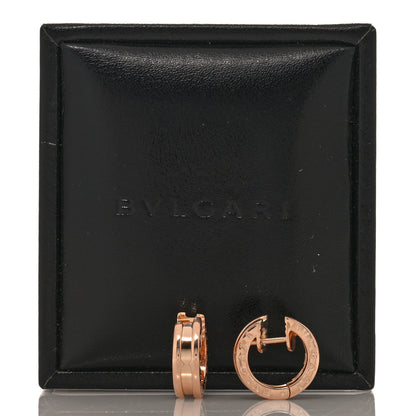 Bulgari 18K Rose Gold Small B.Zero1 Hoop Earrings 5 of 5