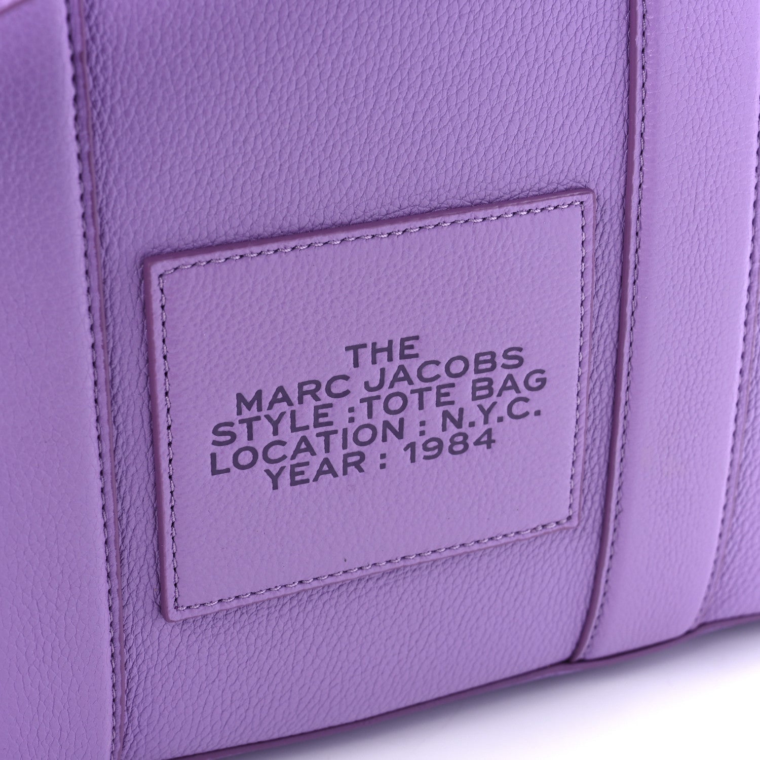 Marc Jacobs Grained Calfskin Medium The Tote Bag Regal Orchid 8 of 12