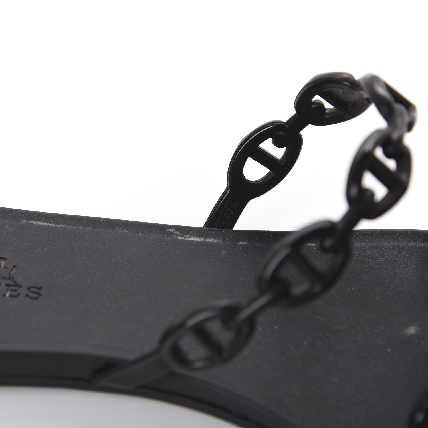 Hermes TPU Rivage Sandals 36 Black 8 of 9