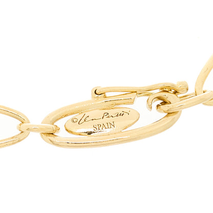 Tiffany 18K Yellow Gold Elsa Peretti Open Heart Link Bracelet 2 of 3