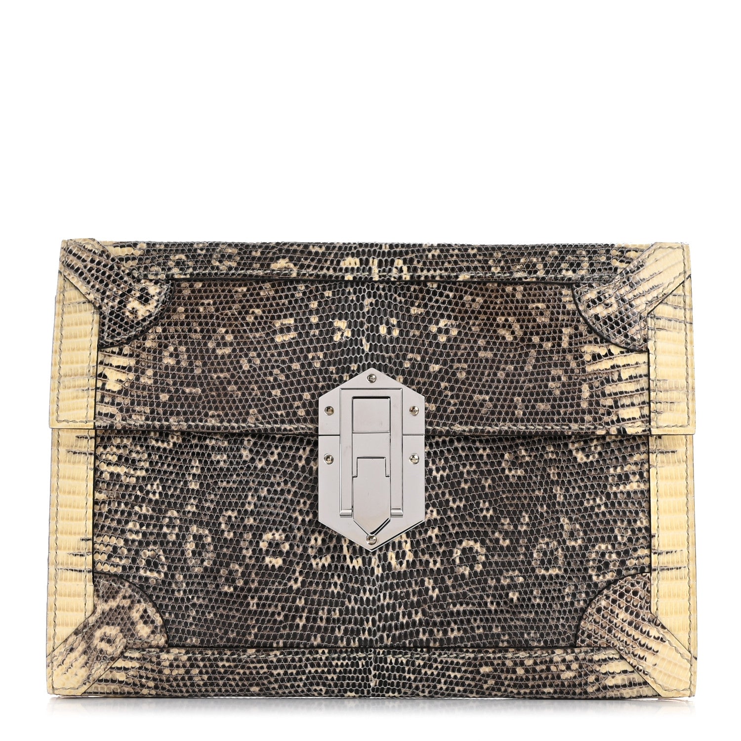 Hermes Lizard Fleche D'Or Clutch Ombre 1 of 10