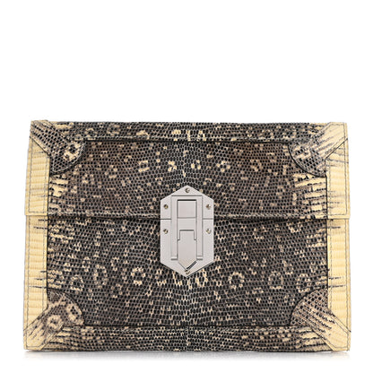 Hermes Lizard Fleche D'Or Clutch Ombre 1 of 10
