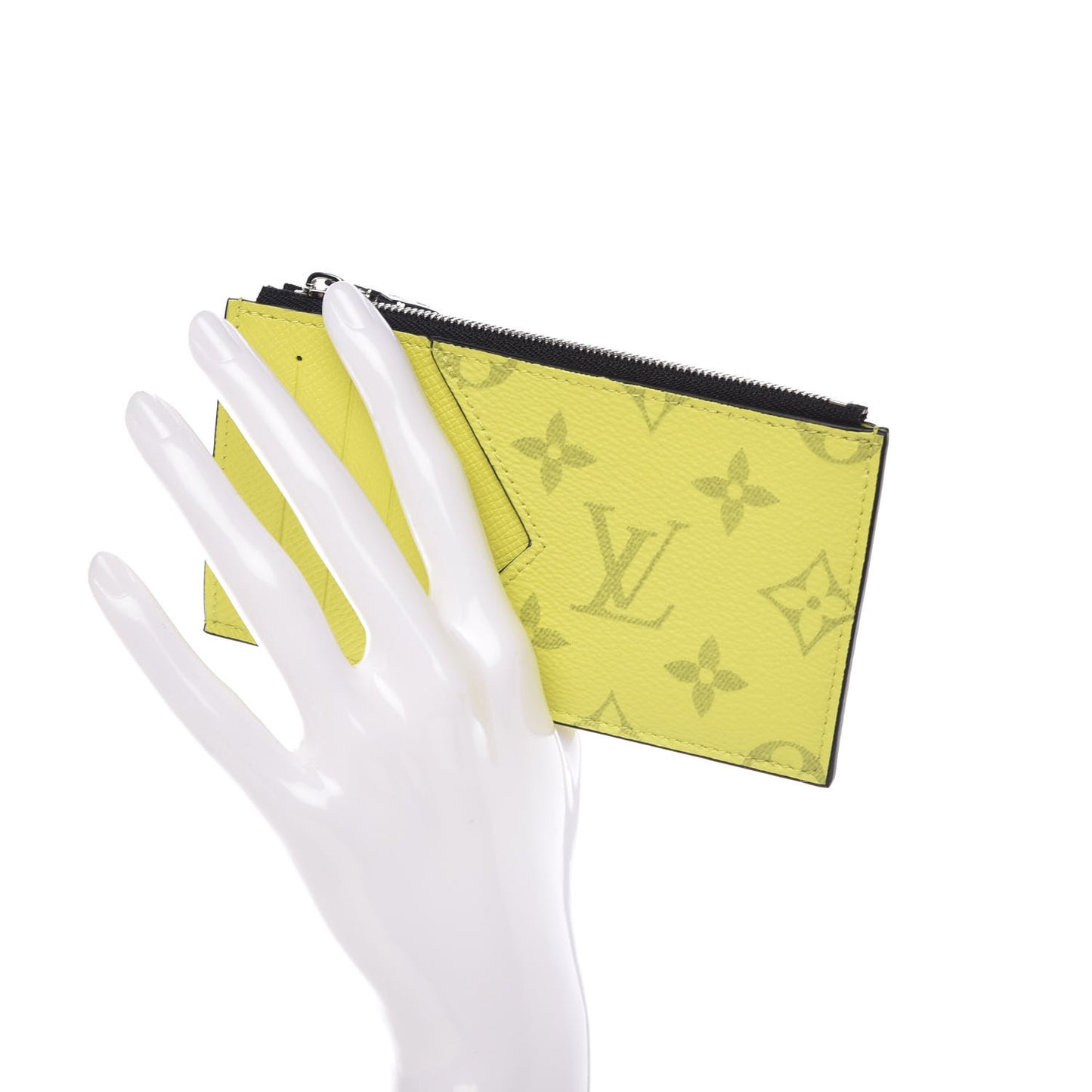 Monogram Taiga Coin Card Holder Yellow