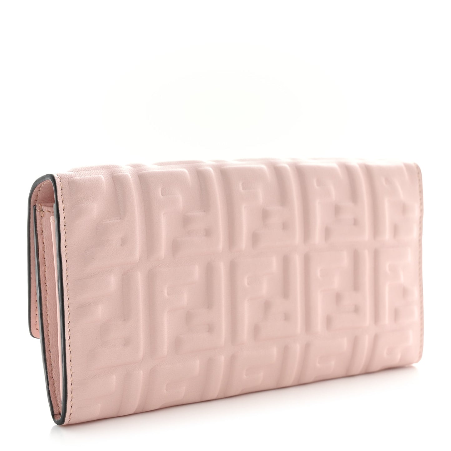 Nappa Matisse FF Embossed Continental Wallet Rose Quarzo