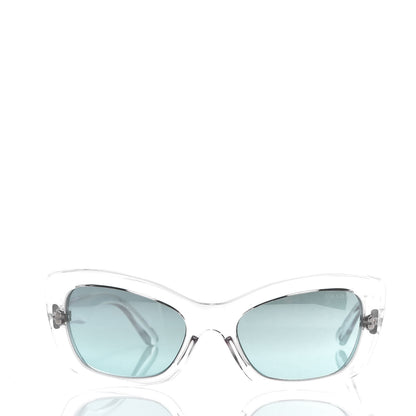 Prada Cat Eye Sunglasses SPR 19M Transparent Light Blue 2 of 8