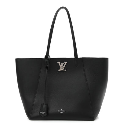 Louis Vuitton Calfskin Lockme Cabas Black 1 of 13