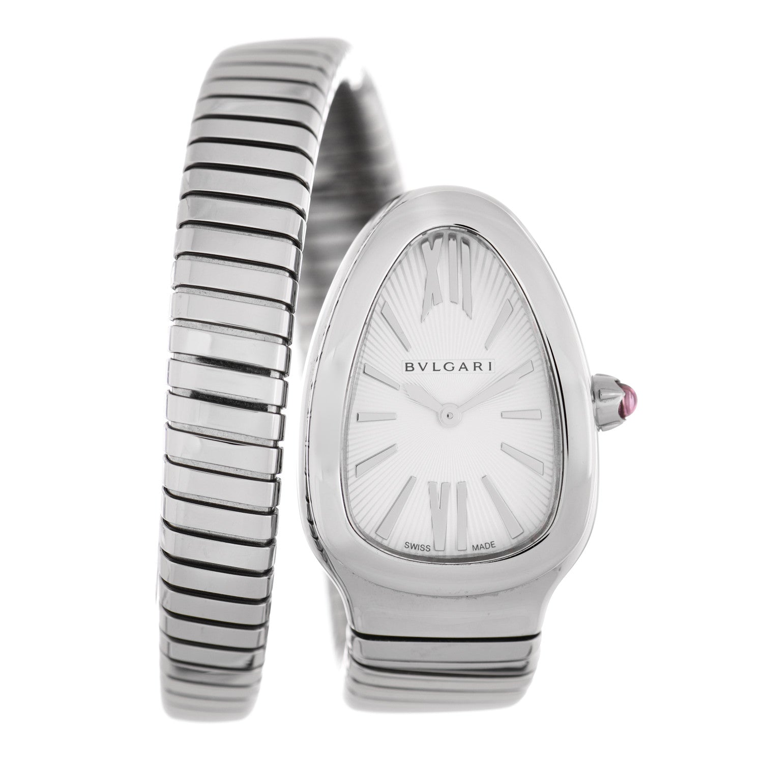 Bulgari Stainless Steel 35mm Serpenti Tubogas Quartz Watch 1 of 5