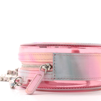 Chanel PVC Lambskin Filigree Round Clutch With Chain Pink 9 of 13
