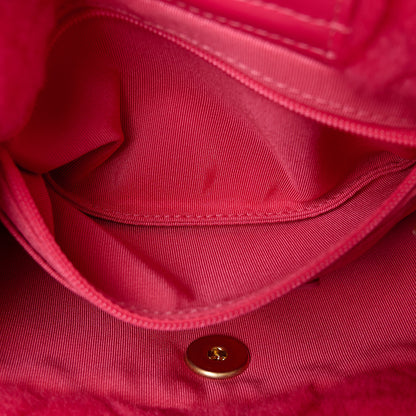 Chanel Shearling Quilted Bucket Bag Fuchsia 6 of 12