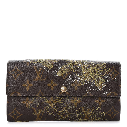 Louis Vuitton Monogram Dentelle Sarah Wallet Gold 1 of 9