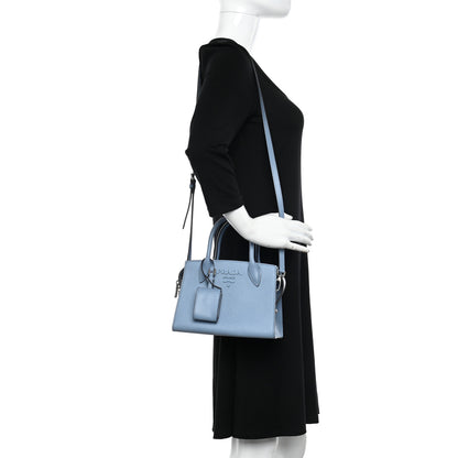Prada Saffiano Cuir Calfskin Mini Monochrome Top Handle Tote Astrale 2 of 10