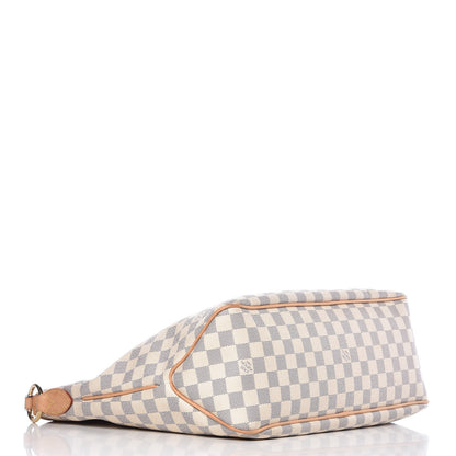 Louis Vuitton Damier Azur Delightful MM Rose Ballerine 4 of 14