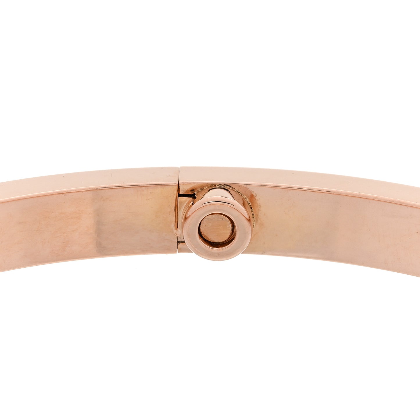 18K Pink Gold 10 Diamond Small LOVE Bracelet 16