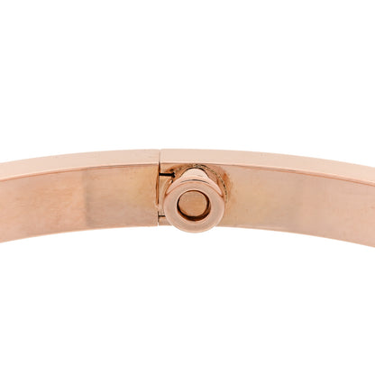Cartier 18K Pink Gold 10 Diamond Small LOVE Bracelet 16 5 of 9