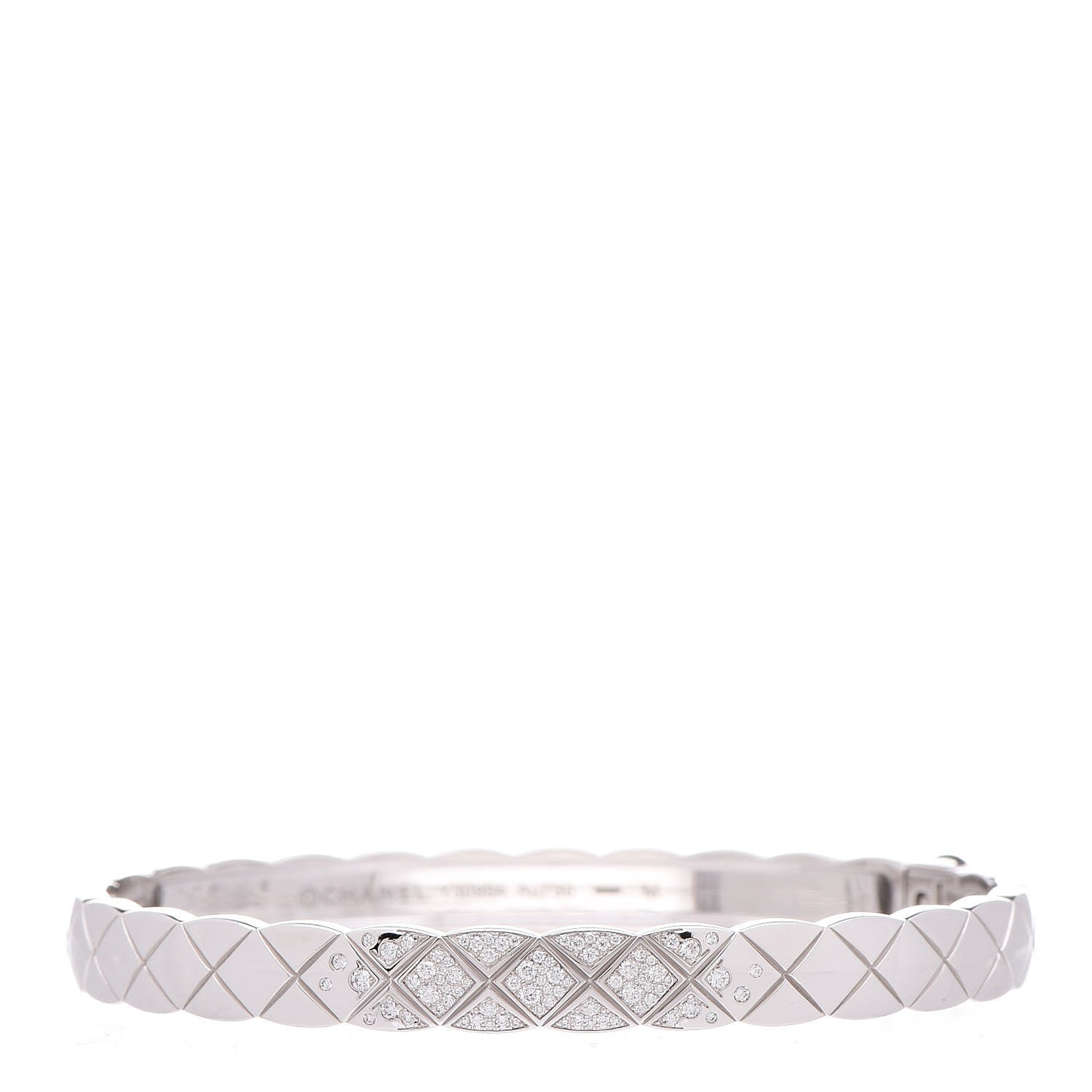 18K White Gold Diamond Coco Crush Bracelet M