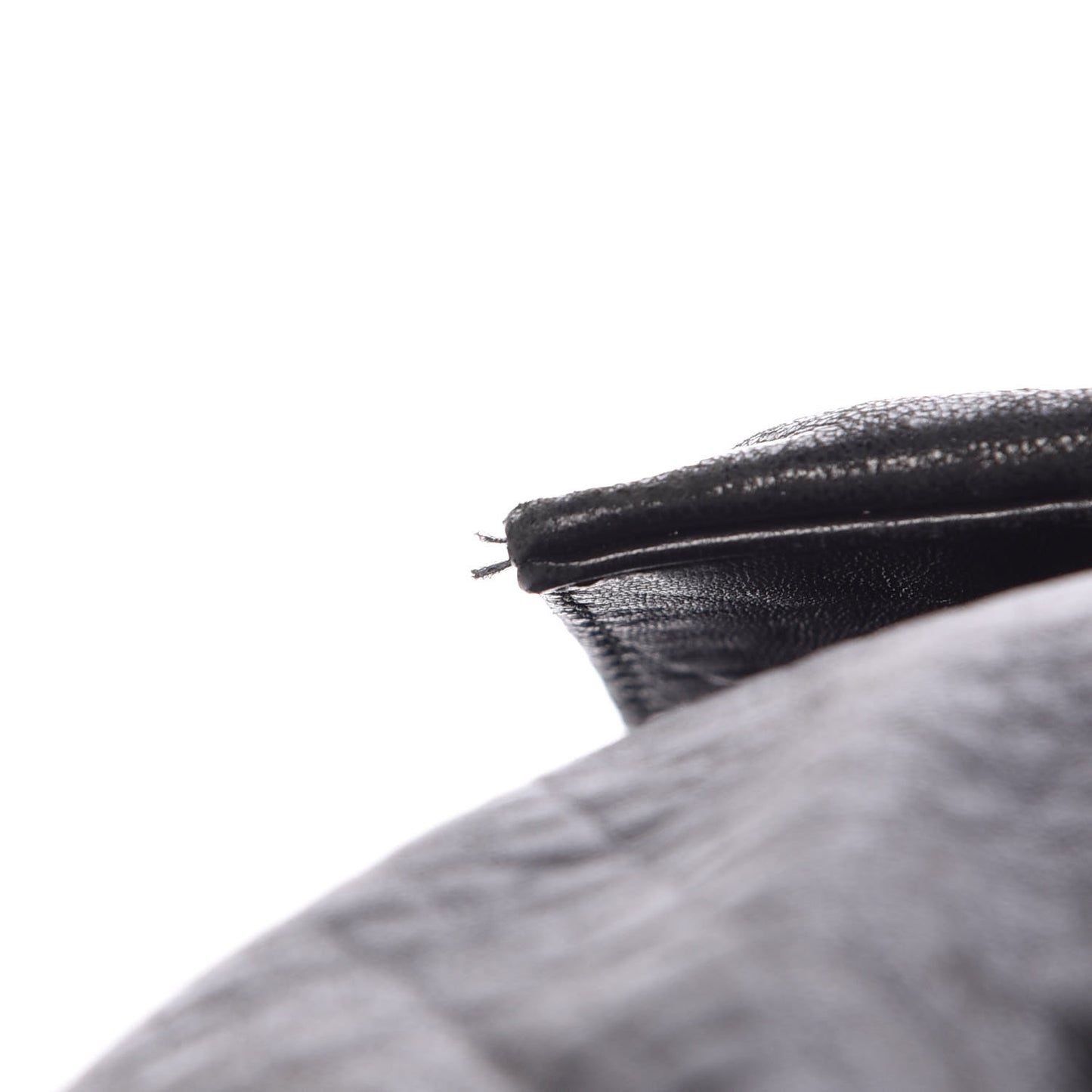 Crinkled Lambskin Mia Shoulder Flap Black