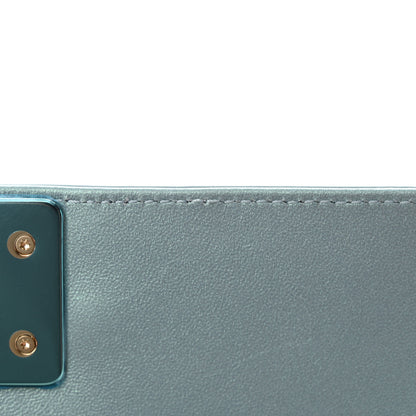 Chanel Iridescent Glazed Calfskin Quilted Small Boy Flap Light Blue 12 of 12