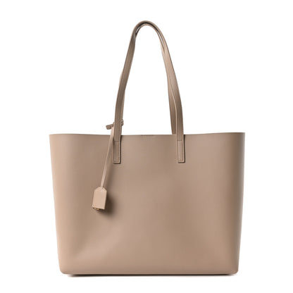 Saint Laurent Calfskin Large Shopping Tote Dark Beige 1 of 13