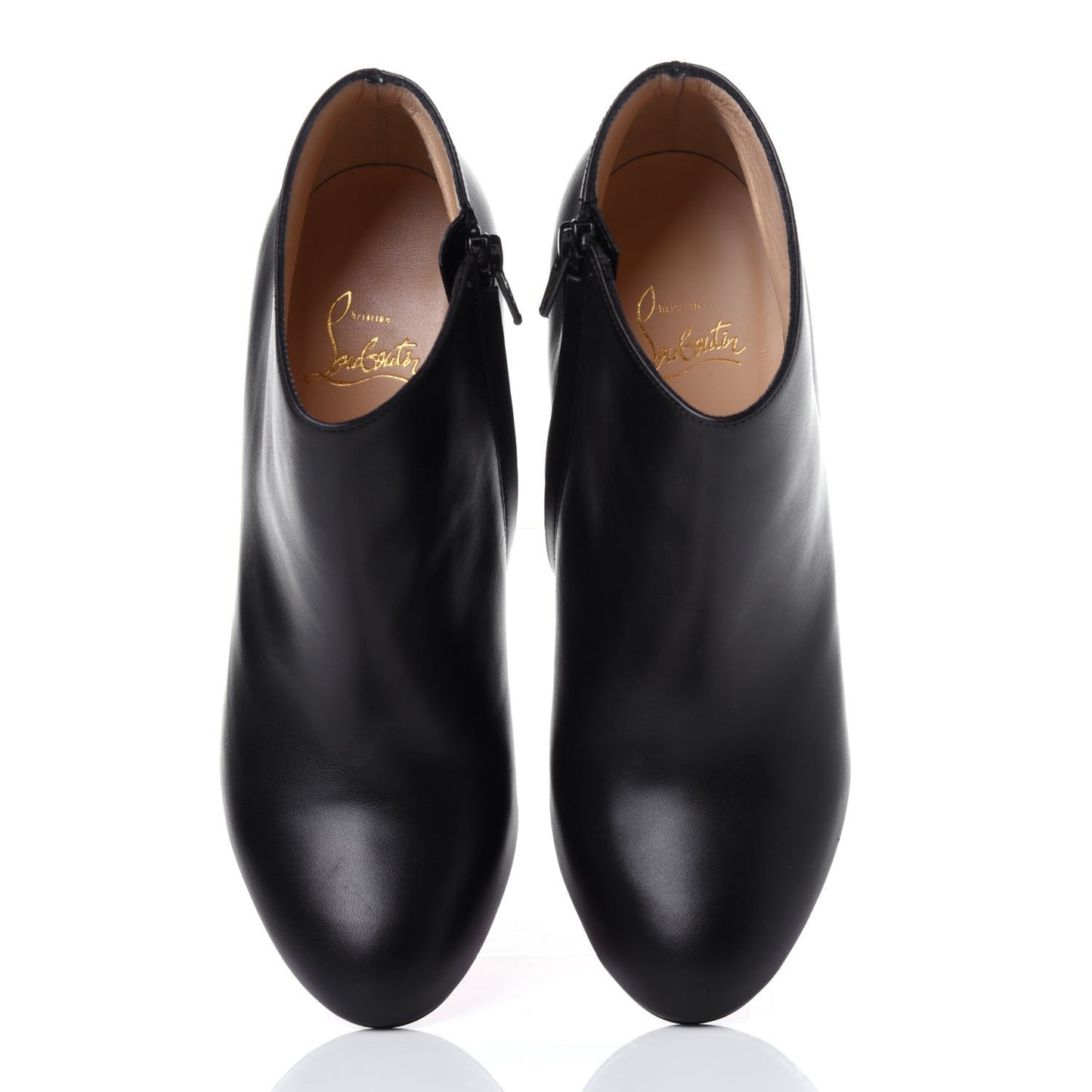 Calfskin Belle 100 Ankle Boots 39 Black