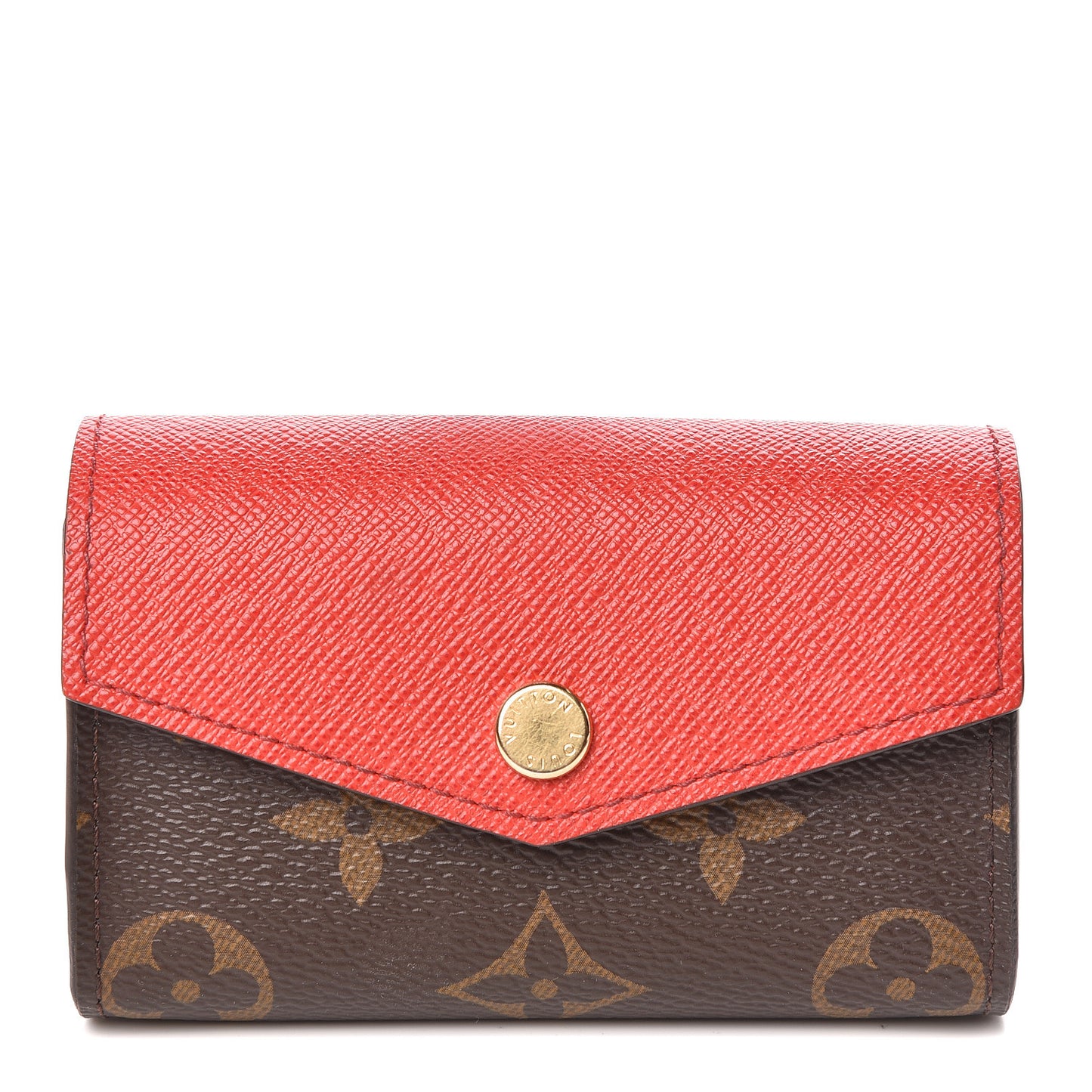 Monogram Sarah Multicartes Coquelicot