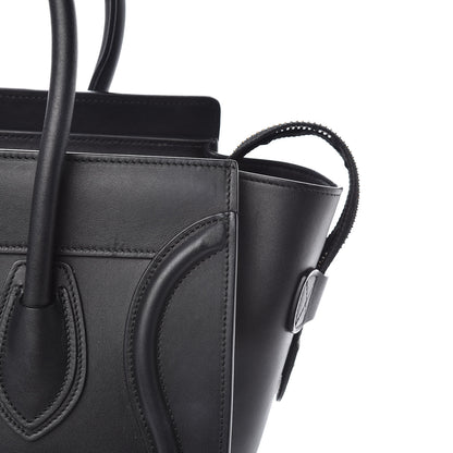 Celine Smooth Calfskin Micro Luggage Black 11 of 13
