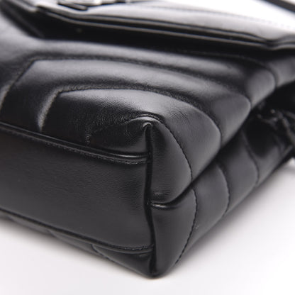 Saint Laurent Calfskin Y Quilted Monogram Toy Loulou Crossbody Bag Black 8 of 11