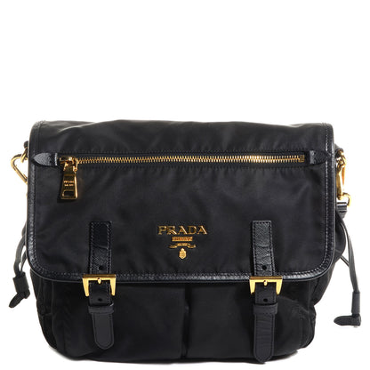 Prada Tessuto Nylon Messenger Bag Nero Black 1 of 11