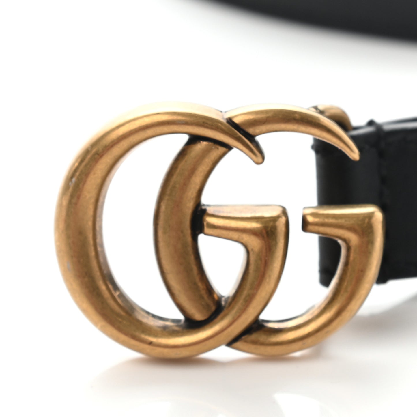 Calfskin Double G 20mm Belt 80 32 Black
