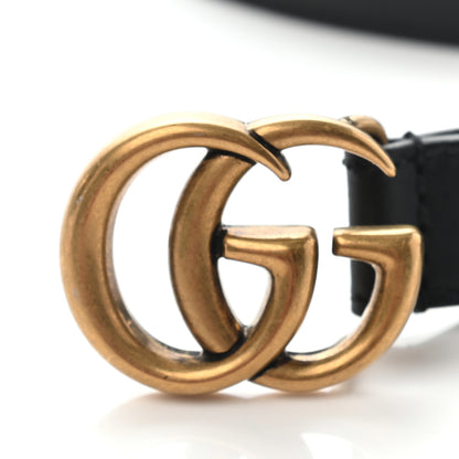 Gucci Calfskin Double G 20mm Belt 80 32 Black 6 of 7