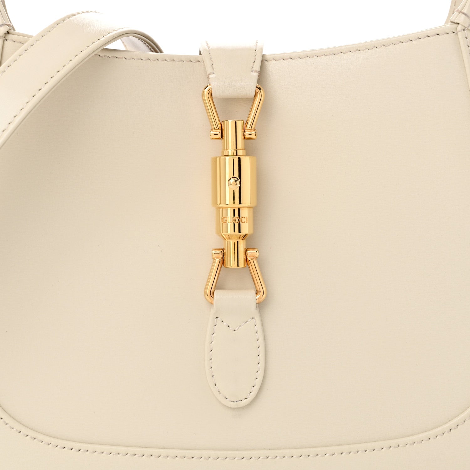 Gucci Boarded Dyana Lux Calfskin Small Jackie 1961 Hobo Mystic White 8 of 10