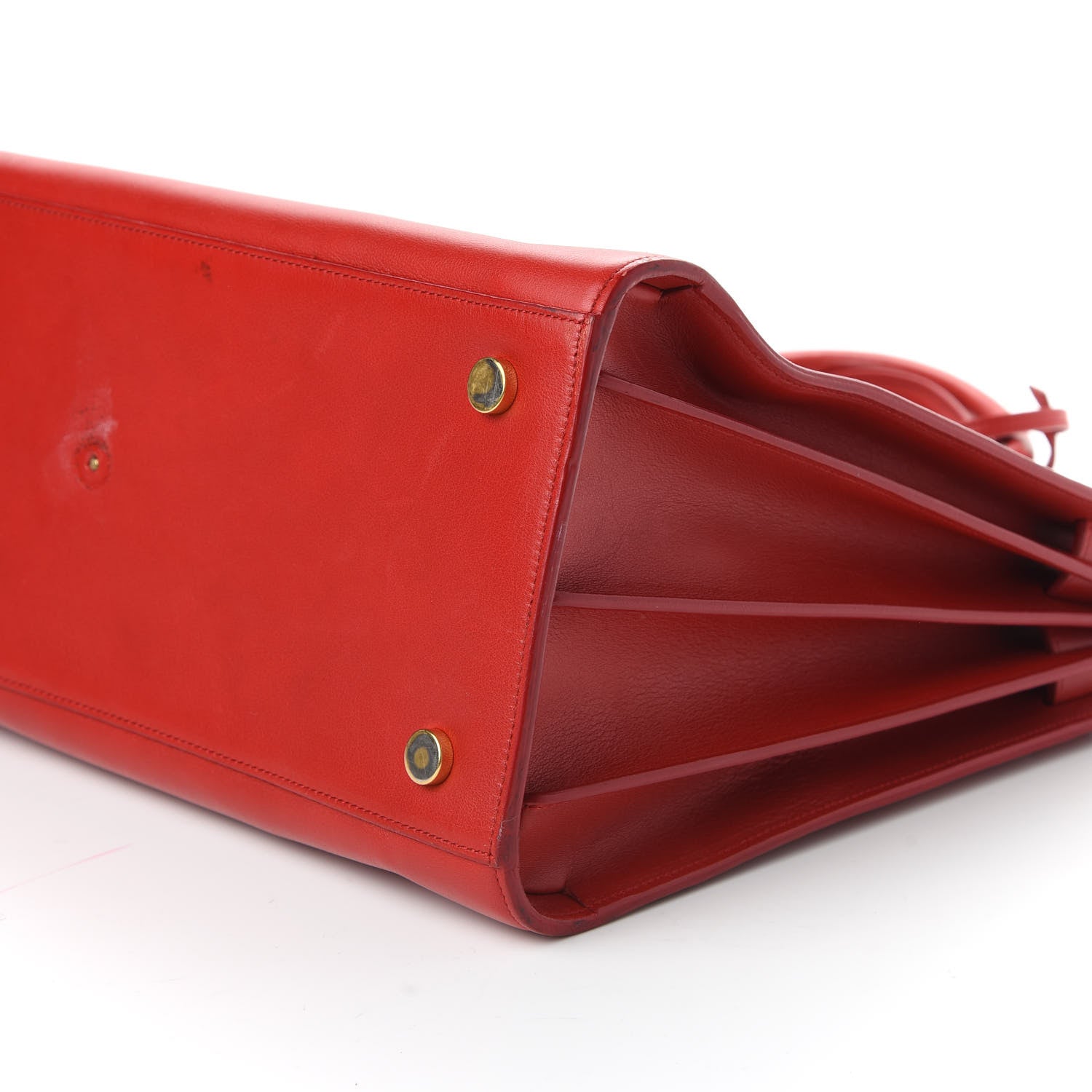 Saint Laurent Calfskin Large Sac De Jour Lipstick Red 7 of 10