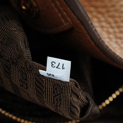 Prada Vitello Daino Side Pocket Tote Caramel 9 of 14