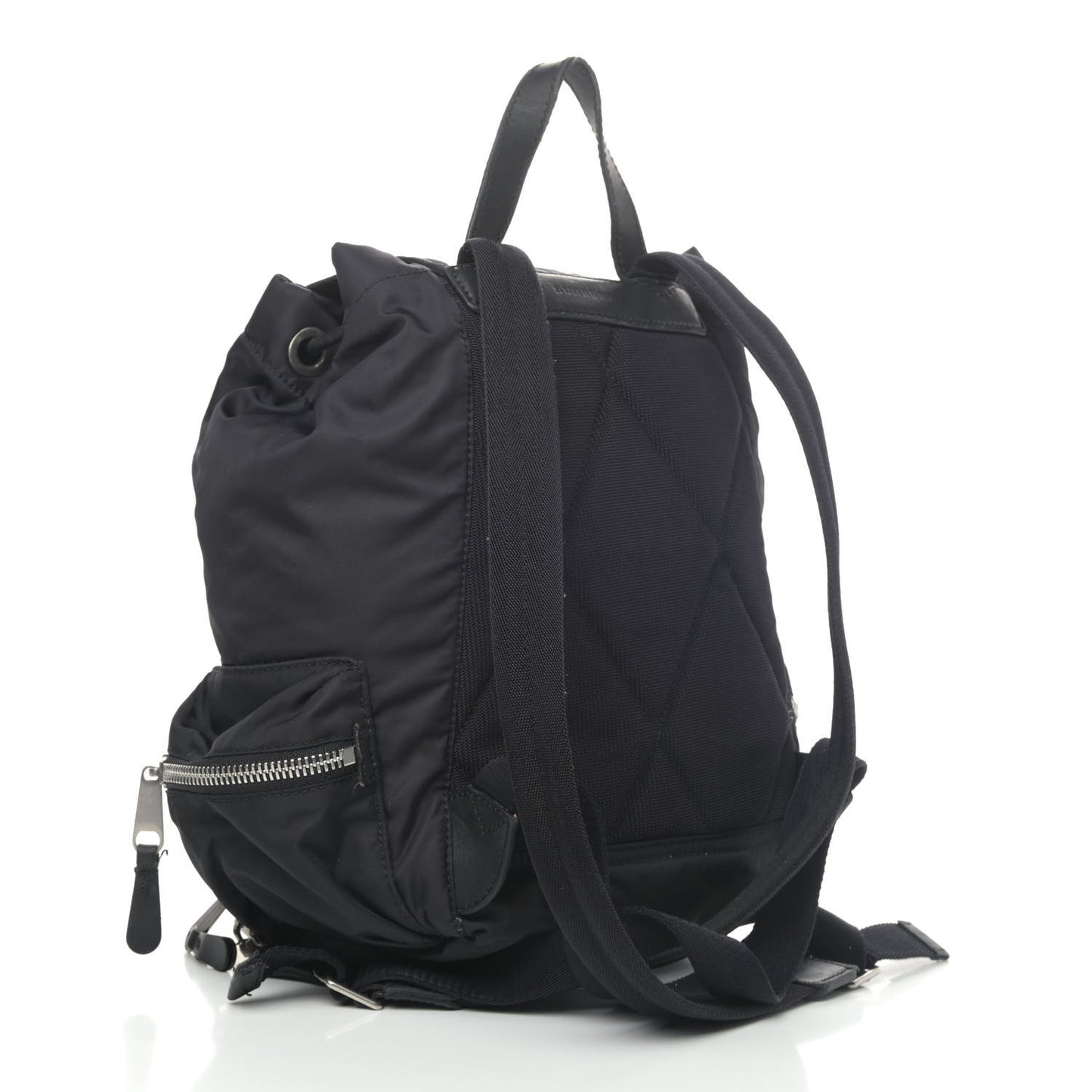 Nylon Puffer Medium Rucksack Backpack Black