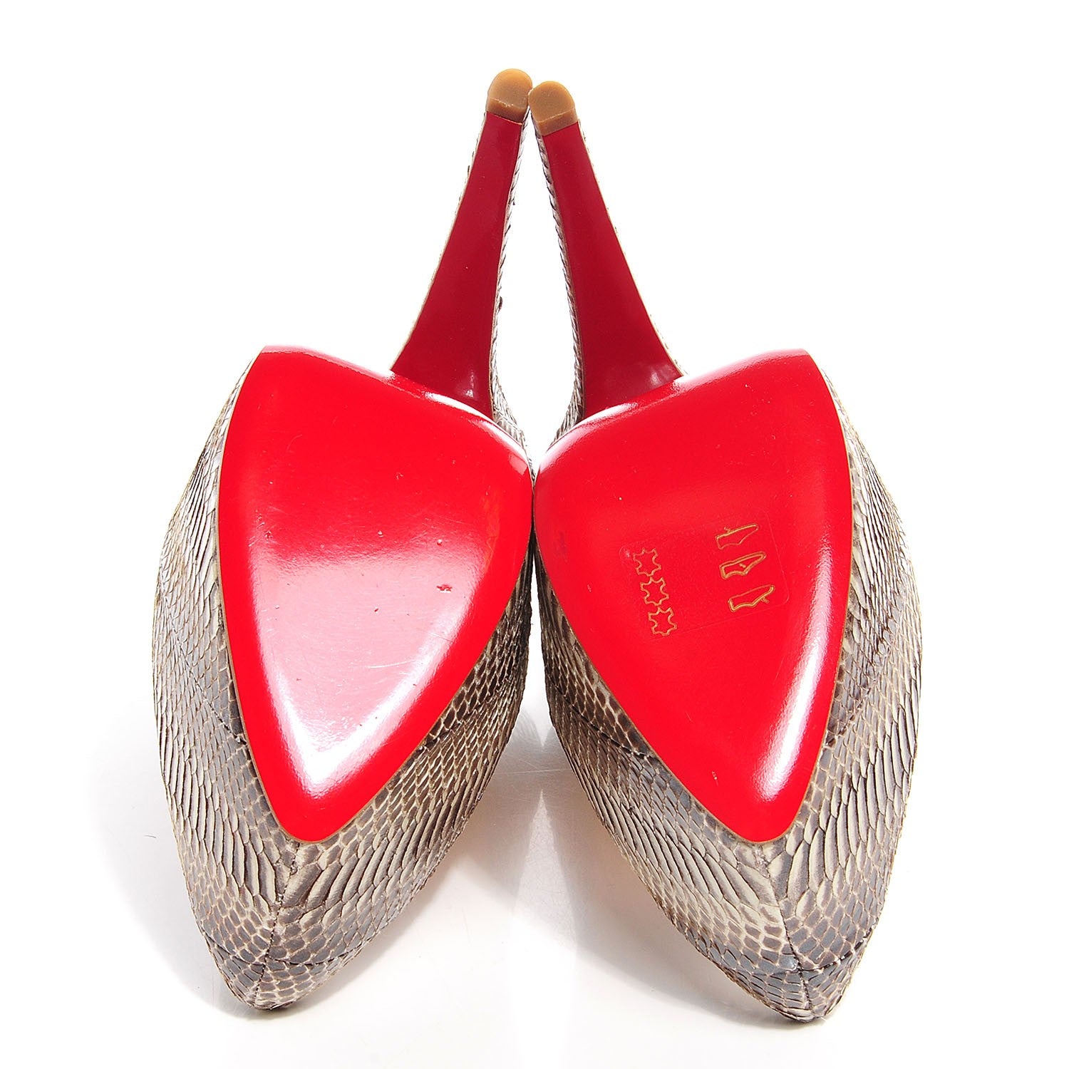 Christian Louboutin Ayers Daffodile 160 Pumps 39 Stone 5 of 7