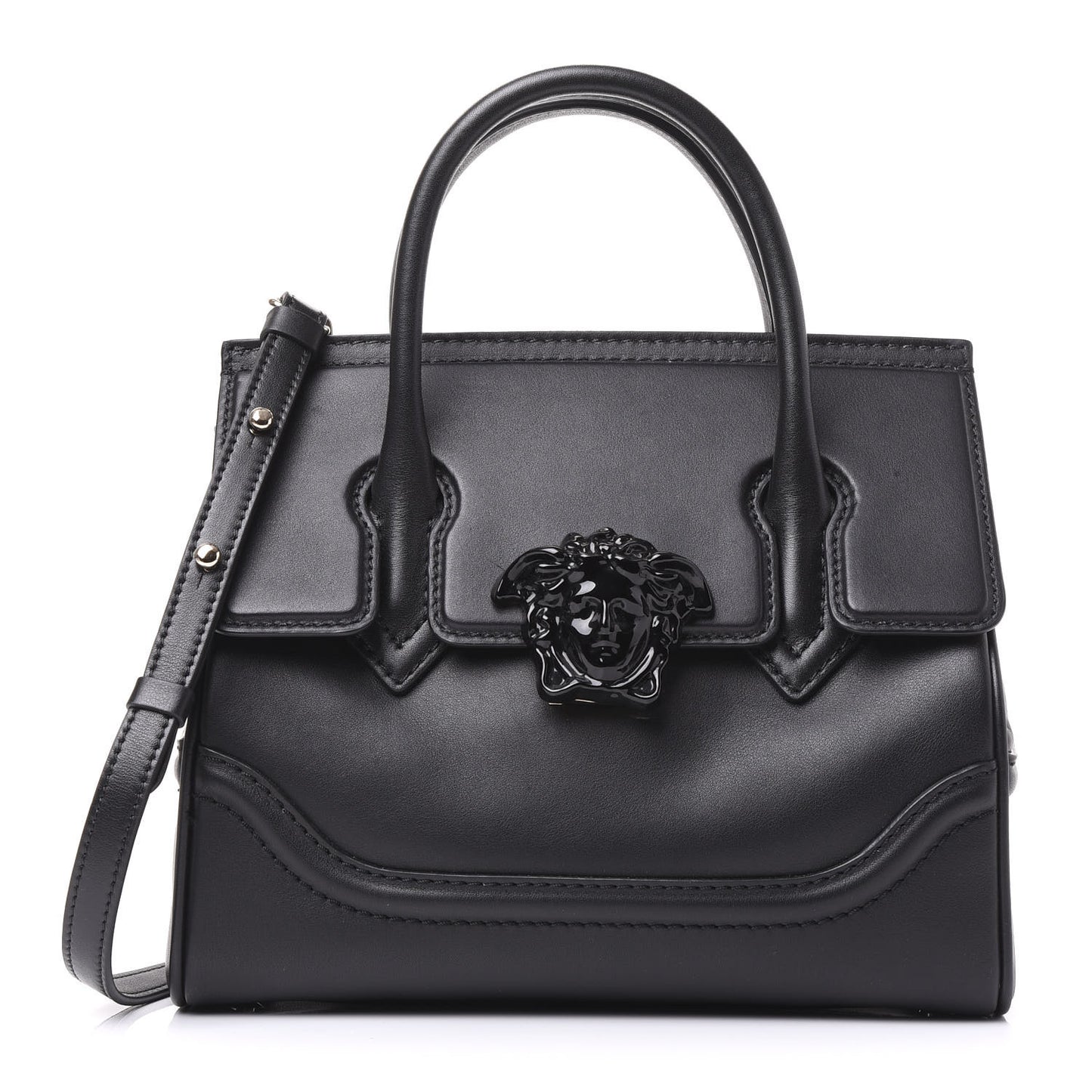 Calfskin Medium Palazzo Empire Bag Black
