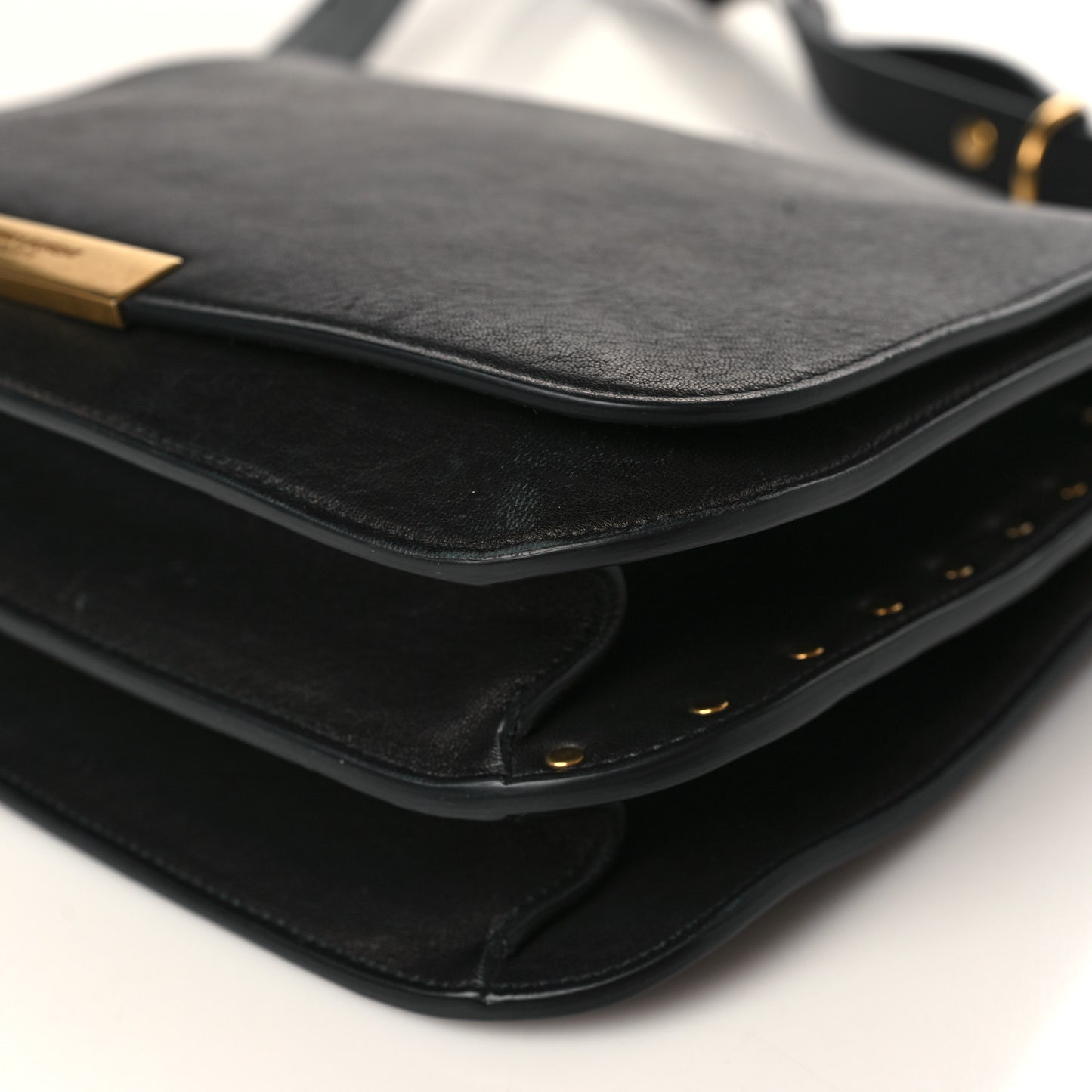 Lambskin Amalia Flap Shoulder Bag Black