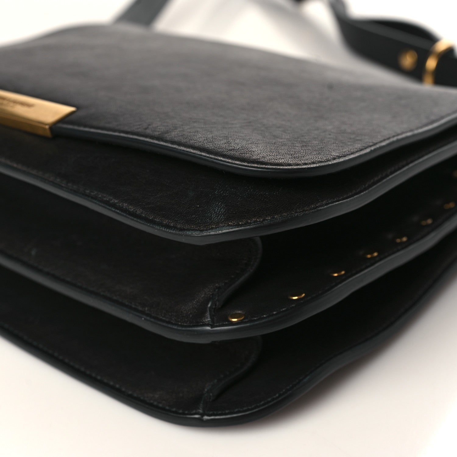 Saint Laurent Lambskin Amalia Flap Shoulder Bag Black 9 of 9