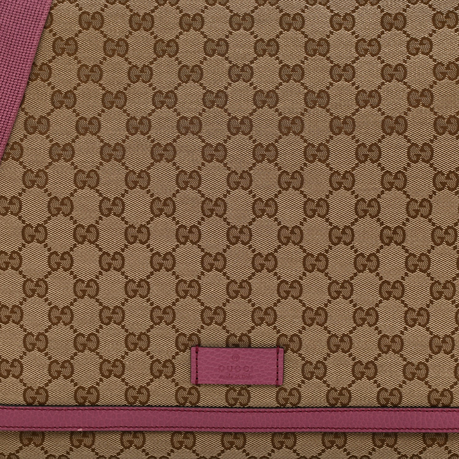 Gucci Monogram Convertible Diaper Bag Beige Peonia Flower 9 of 14