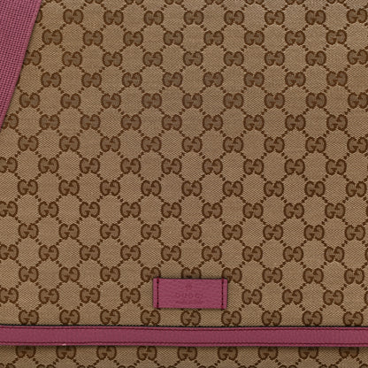 Gucci Monogram Convertible Diaper Bag Beige Peonia Flower 9 of 14
