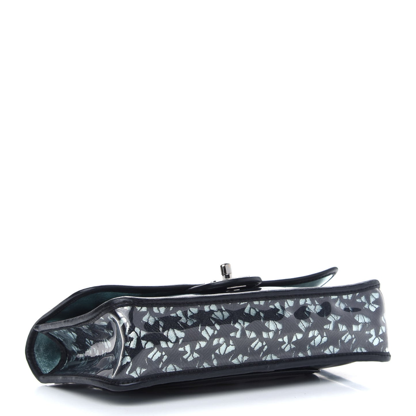 PVC Medium Single Flap Blue Black