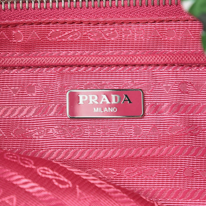 Prada Nylon Floral Print Single Buckle Backpack Pink 6 of 8
