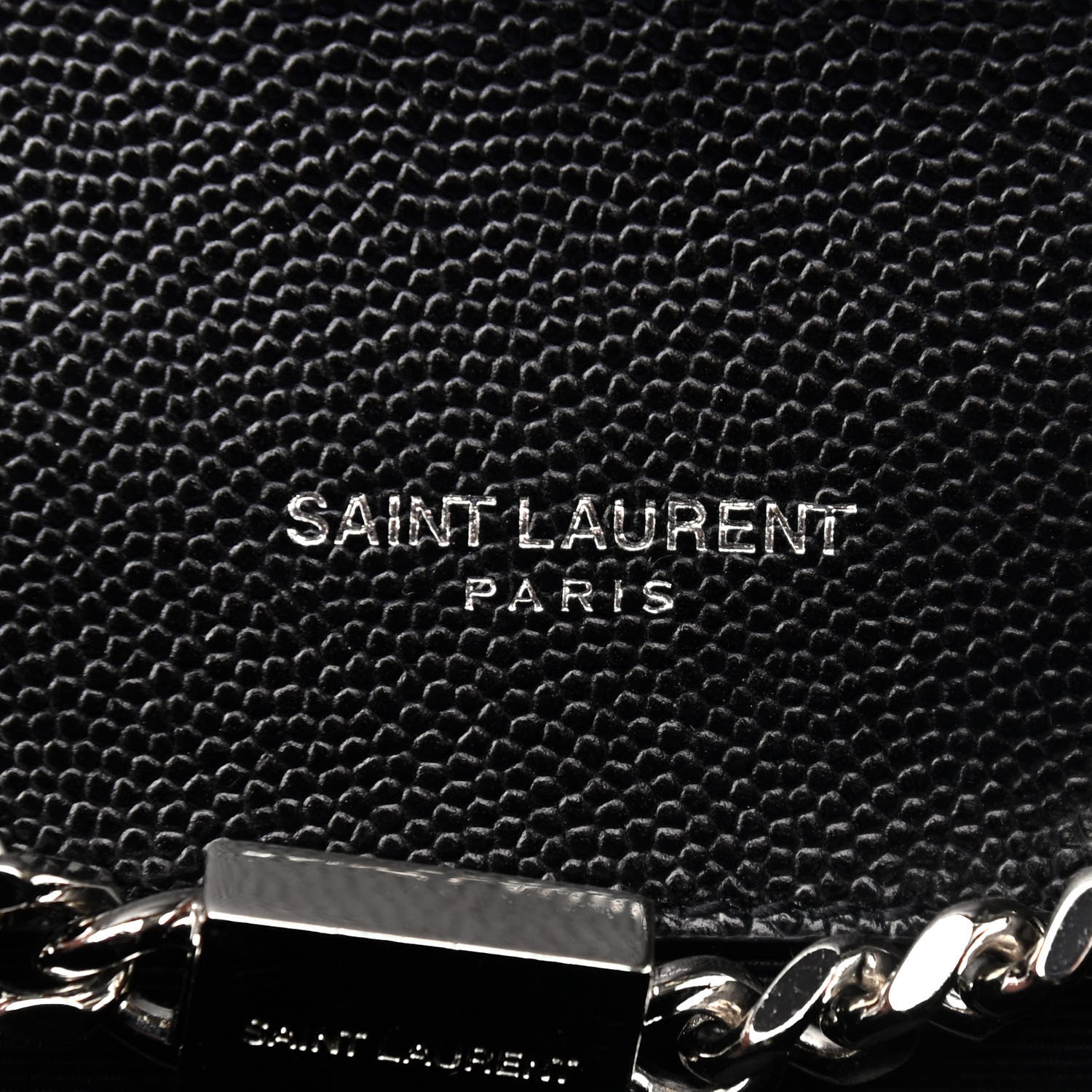 Saint Laurent Grain De Poudre Small Monogram Kate Satchel Black 6 of 9