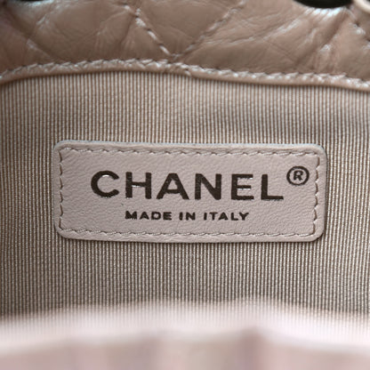 Chanel Iridescent Lambskin Calfskin Small Quilted Gabrielle Backpack Light Pink 6 of 10