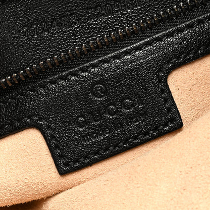 Gucci Goatskin Monochrome Large Aphrodite Shoulder Bag Black 6 of 9