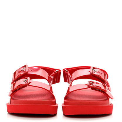 Gucci Rubber Mini Double G Womens Isla Dad Sandals 34 Maple Red 2 of 8