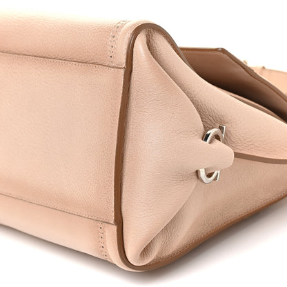 Salvatore Ferragamo Calfskin Medium Sofia Satchel Beige 9 of 13