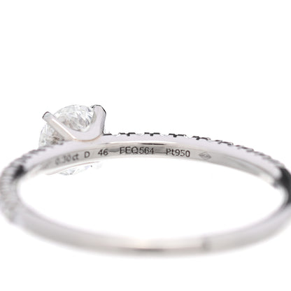 Cartier Platinum Diamond .30ct Etincelle De Cartier Solitaire Engagement Ring 46 3.75 6 of 6
