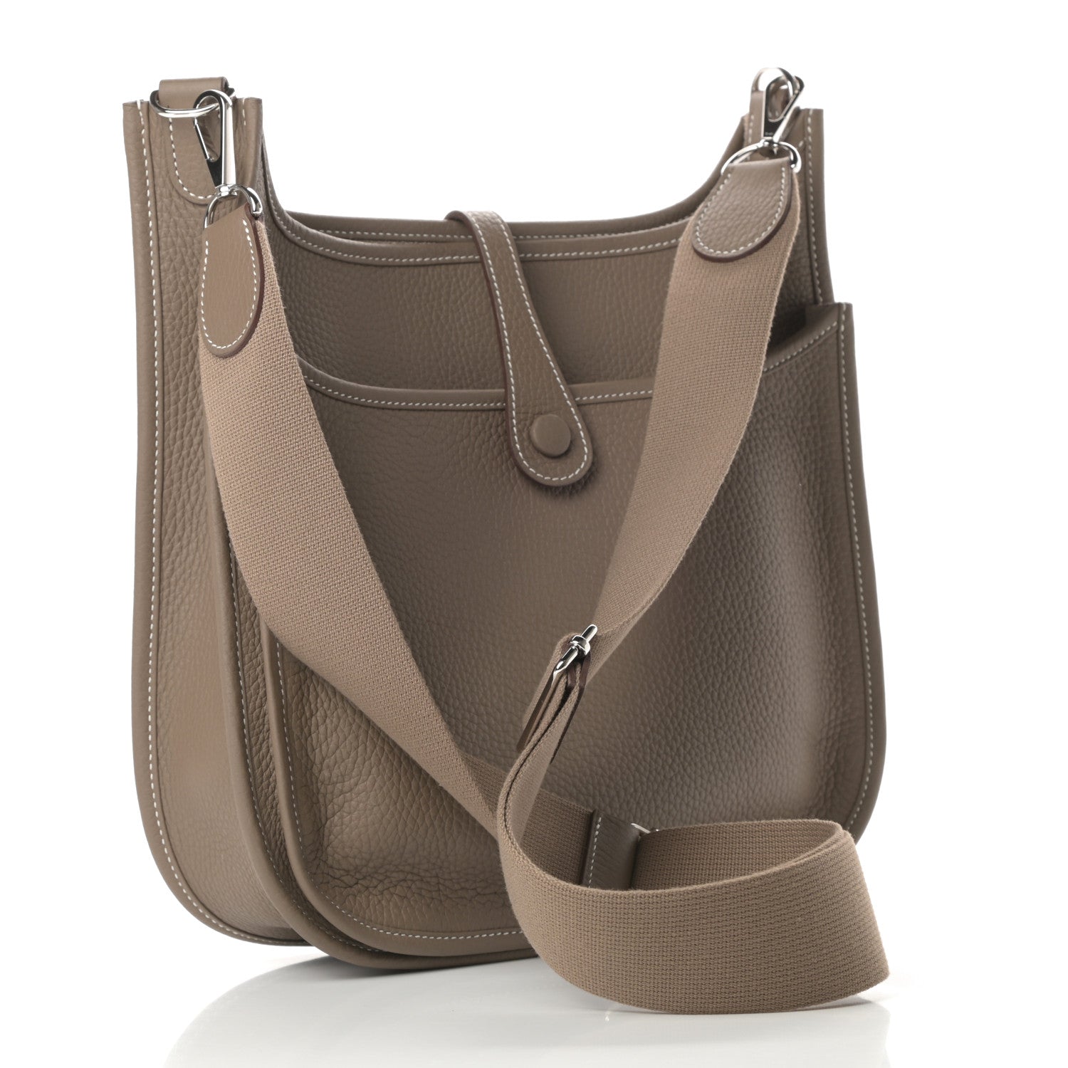 Hermes Taurillon Clemence Evelyne III PM Etoupe 3 of 11